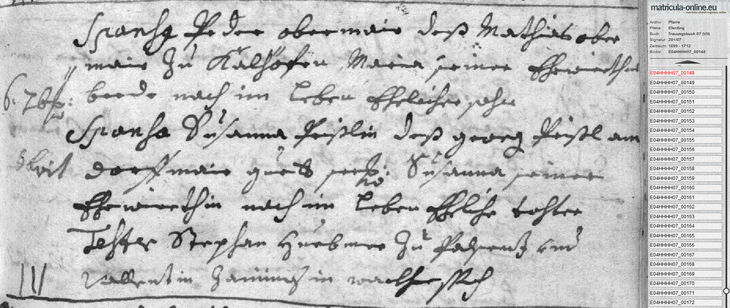 Trauungsbuch Eferding - Peter Obermayr mit Susanna Peissl